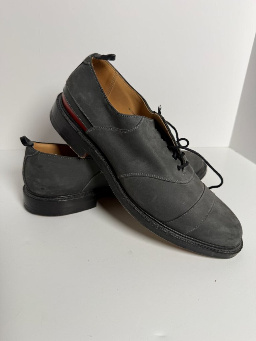 Crockett and Jones Balmoral Saddles/Brooks Brothers Black Fleece Size 9.5D
